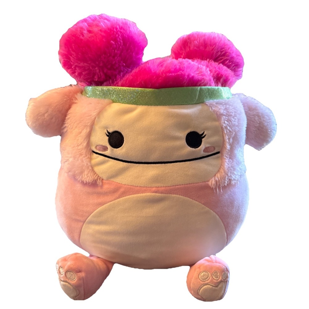 Squishmallow 14" Zyan the Pink Bigfoot‎ Squish-doo Plush